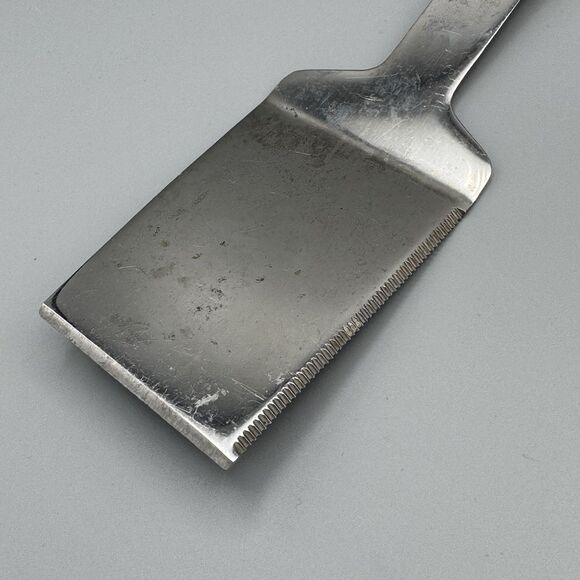Vtg Vernco BBQ Grill Spatula Serrated Edge Bottle Opener Wood Handle Stainless - Picture 6 of 8